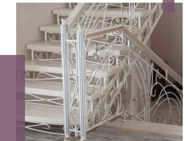 Изготовление кованых лестниц на заказ в Изобильном от 88298 руб. | ПРОЛЁТ-Збл