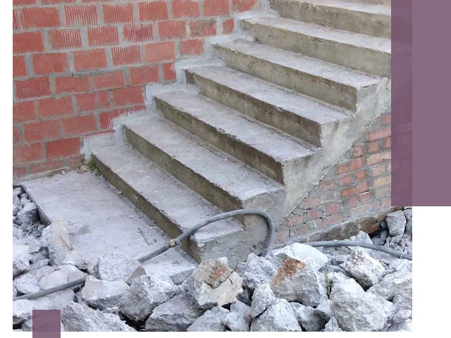 Демонтаж бетонных лестниц в Изобильном: быстро и безопасно