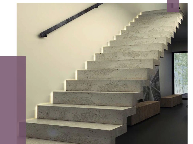 Облицовка бетонных лестниц в Изобильном от 4675 руб/м2