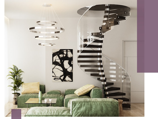 Лестницы для двухуровневой квартиры в Изобильном — изготовление и монтаж