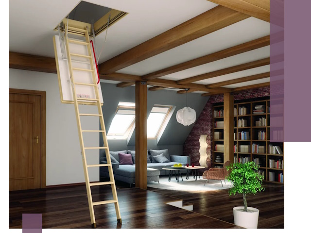 Чердачные лестницы под ключ в Изобильном: изготовление и монтаж