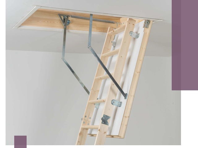 Установка чердачной лестницы под ключ в Изобильном