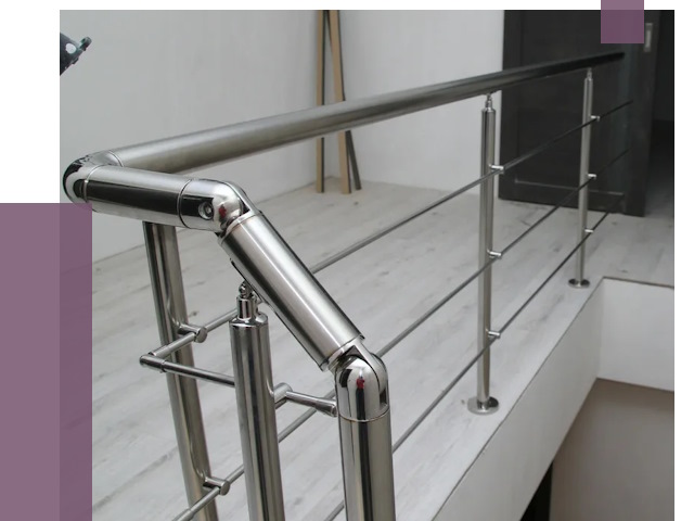Перила из нержавеющей стали в Изобильном от 9141 руб. под ключ | ПРОЛЁТ-Збл