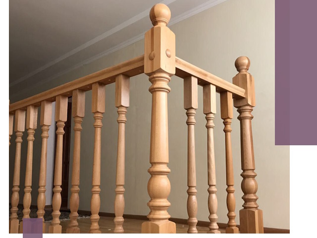 Деревянные перила на заказ в Изобильном: монтаж и изготовление