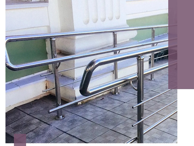 Ограждения пандусов из металла и нержавейки в Изобильном