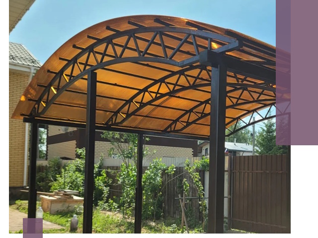 Изготовление навесов под ключ в Изобильном из качественных материалов