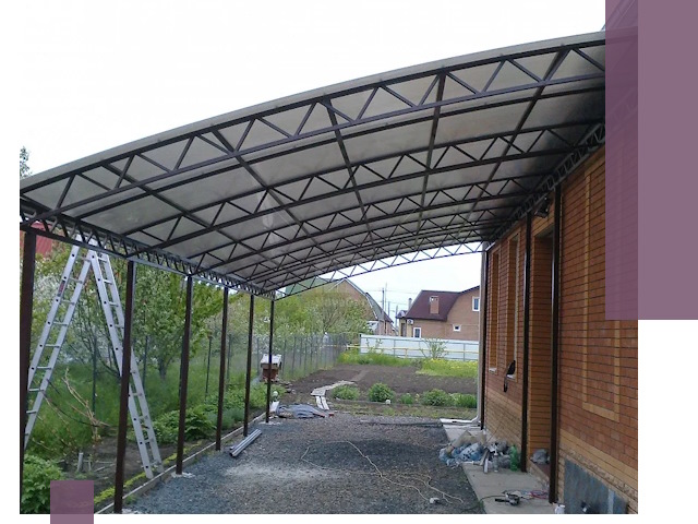 Профессиональный монтаж навесов под ключ в Изобильном