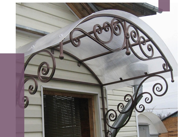 Изготовление козырьков в Изобильном от 7479 руб. — заказать | ПРОЛЁТ-Збл