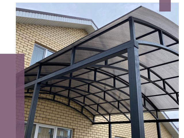 Монтаж козырьков в Изобильном от 11687 руб. | ПРОЛЁТ-Збл