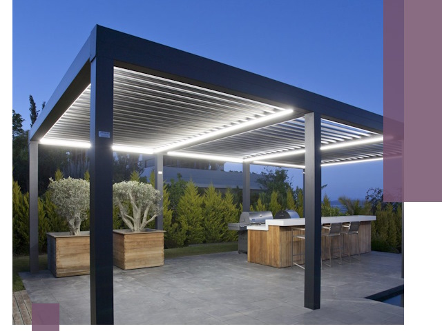 Навесы отдельно стоящие под ключ в Изобильном из металла и поликарбоната