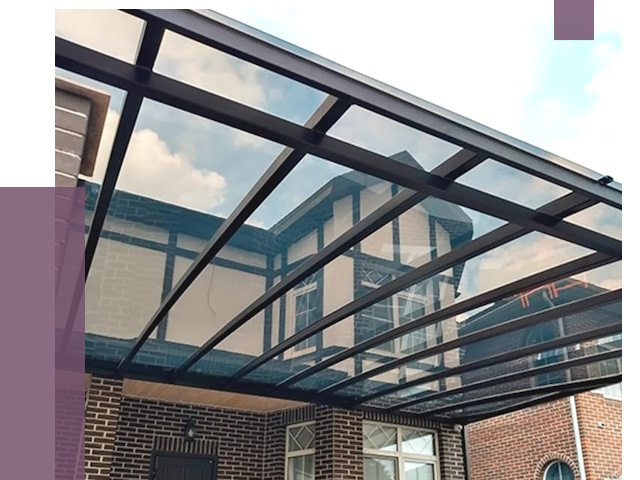 Навесы из поликарбоната в Изобильном от 8747 руб. под ключ — ПРОЛЁТ-Збл