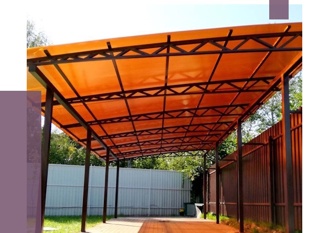 Односкатные навесы под ключ в Изобильном от 13349 руб. 