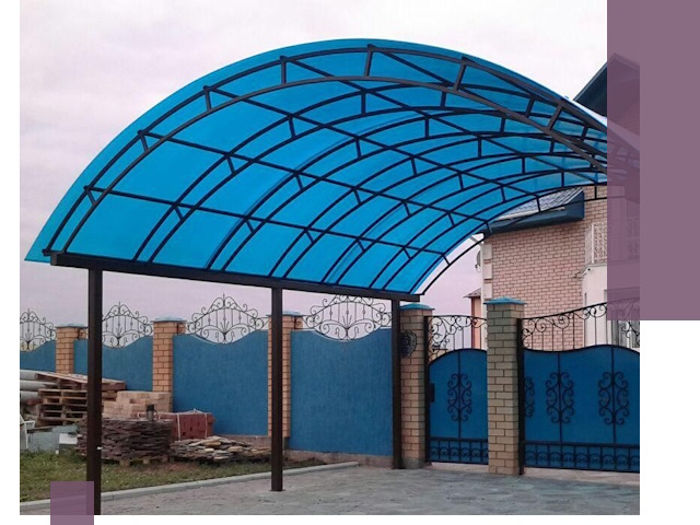 Арочные навесы под ключ в Изобильном — изготовление и монтаж
