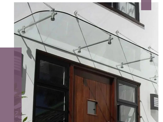 Стеклянные козырьки в Изобильном от 19218 руб. | ПРОЛЁТ-Збл