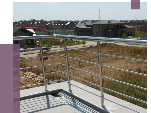 Парапеты из нержавеющей стали в Изобильном от 8103 руб. за м² | ПРОЛЁТ-Збл