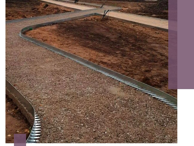 Металлические бордюры под ключ в Изобильном — изготовление и монтаж