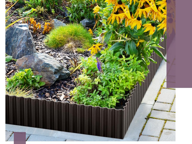 Металлические бордюры для клумб в Изобильном — производство и монтаж