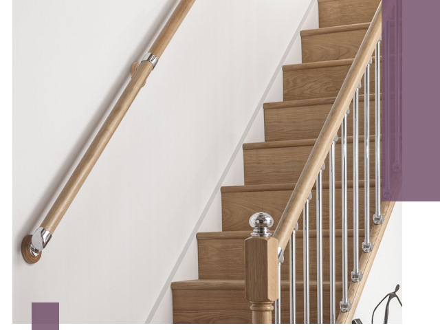 Пристенные поручни из стали и нержавейки под монтаж в Изобильном